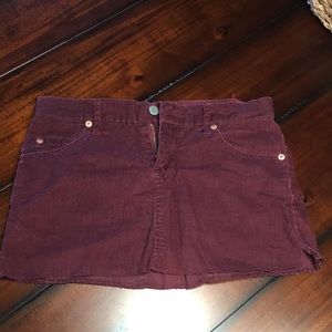 Corduroy Mini Skirt